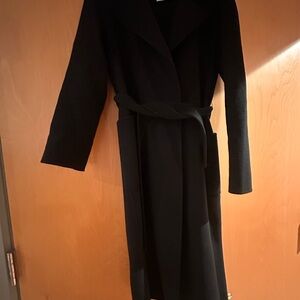 Sportmax (max mara) black wool robe jacket
